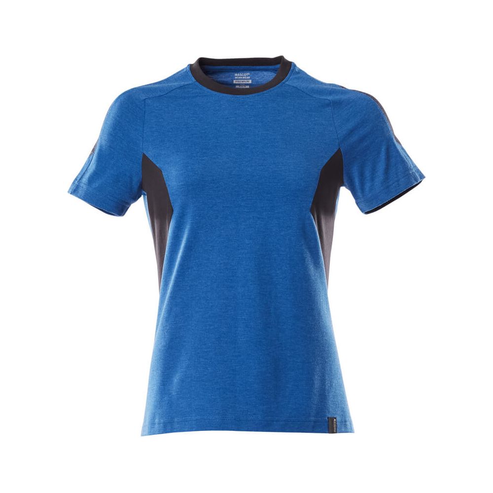 Mascot T-shirt Round-Neck 18392-959 Front #colour_azure-blue-dark-navy-blue