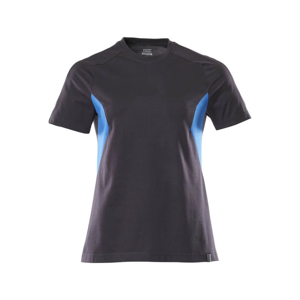 Mascot T-shirt Round-Neck 18392-959 Front #colour_dark-navy-blue-azure-blue