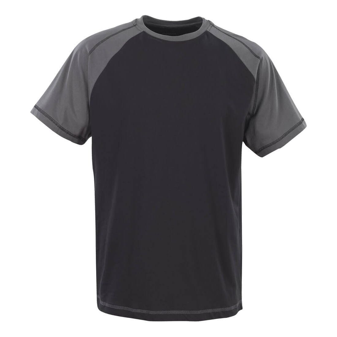Mascot T-shirt Round-Neck 50301-250 Front #colour_black-anthracite-grey