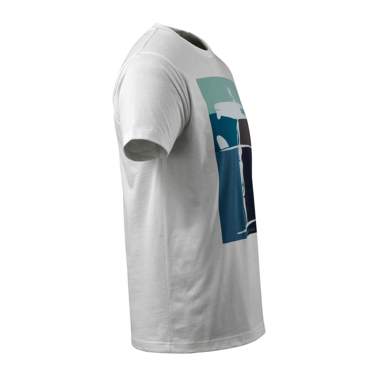 Mascot T-shirt White Surf-Board 17182-250 Left #colour_white