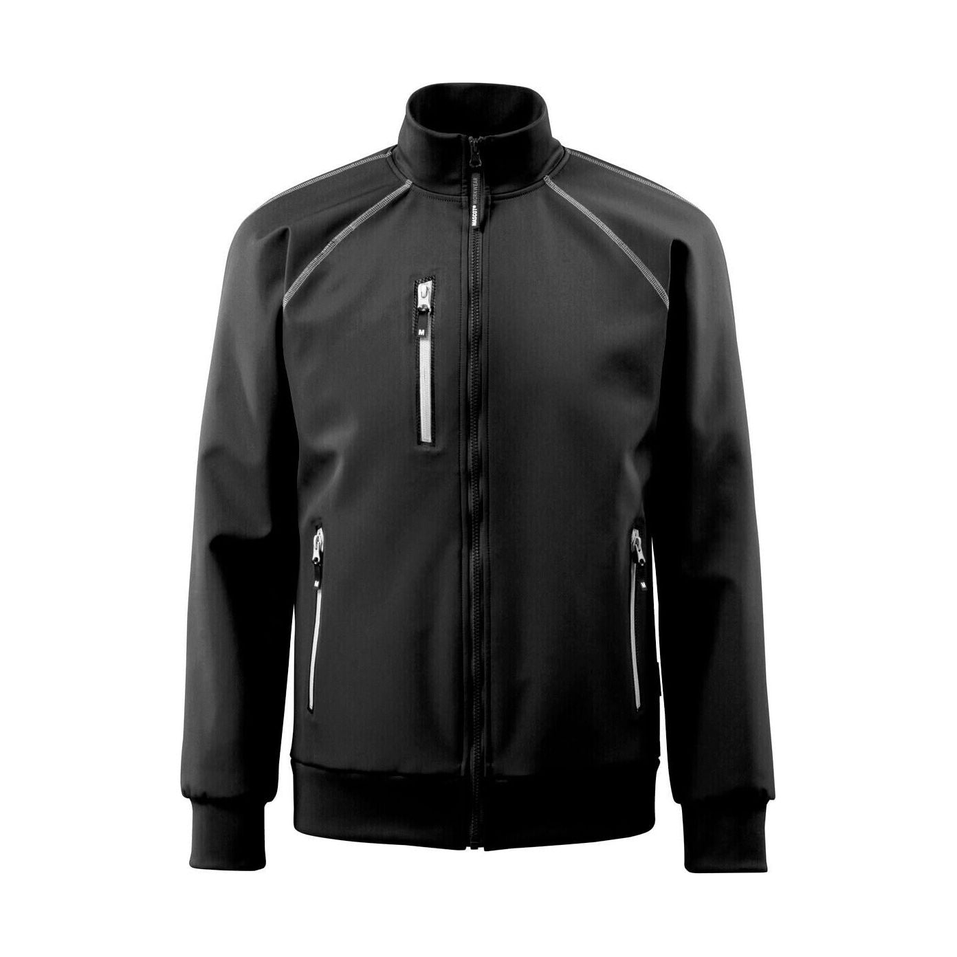 Mascot Tamariu Full-Zip Softshell Jacket 15202-220 Front #colour_black
