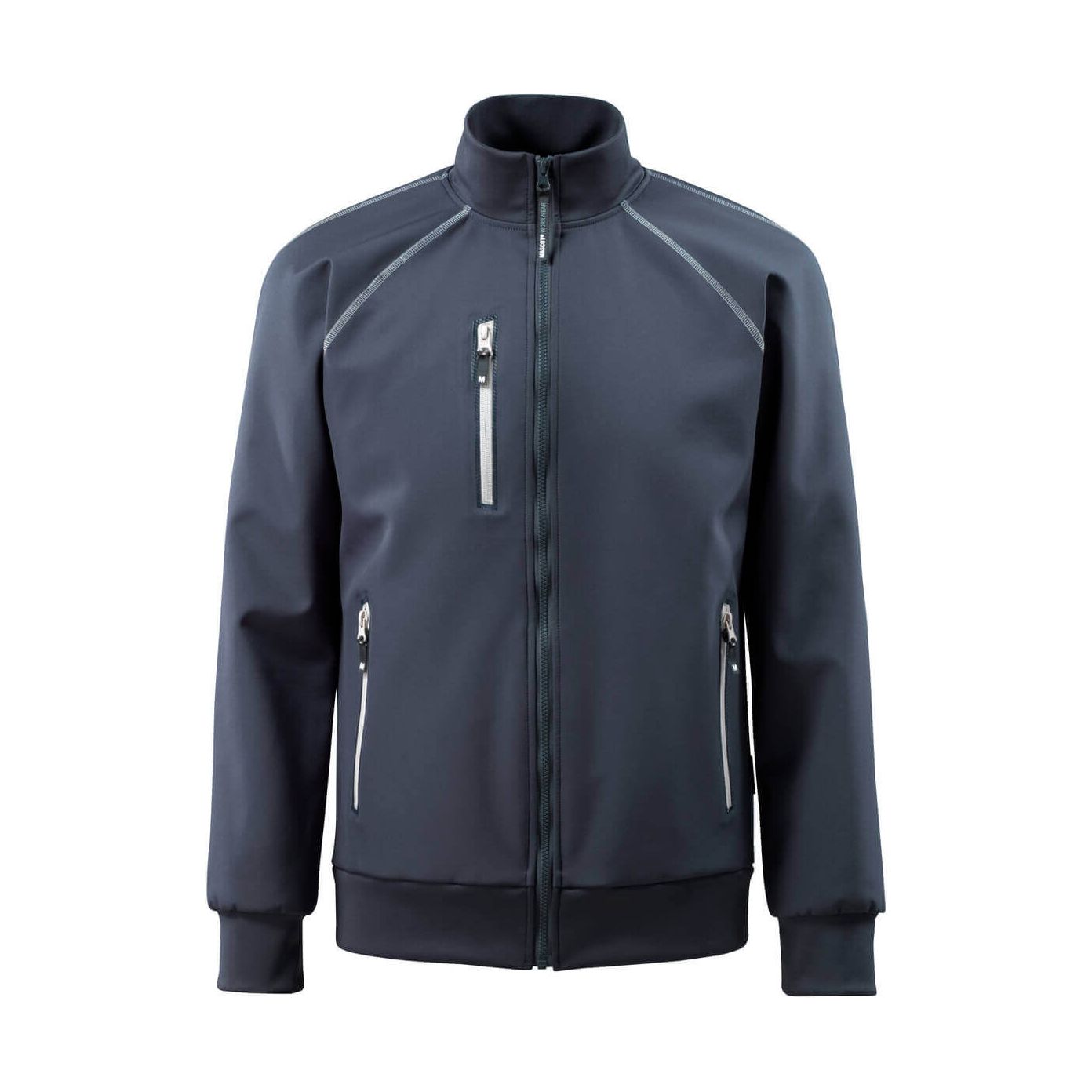 Mascot Tamariu Full-Zip Softshell Jacket 15202-220 Front #colour_dark-navy-blue