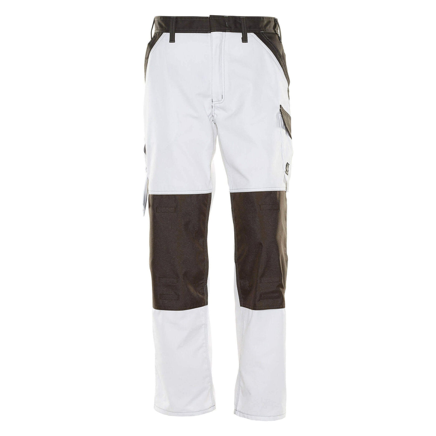 Mascot Temora Work Trousers 15779-330 Front #colour_white-dark-anthracite-grey