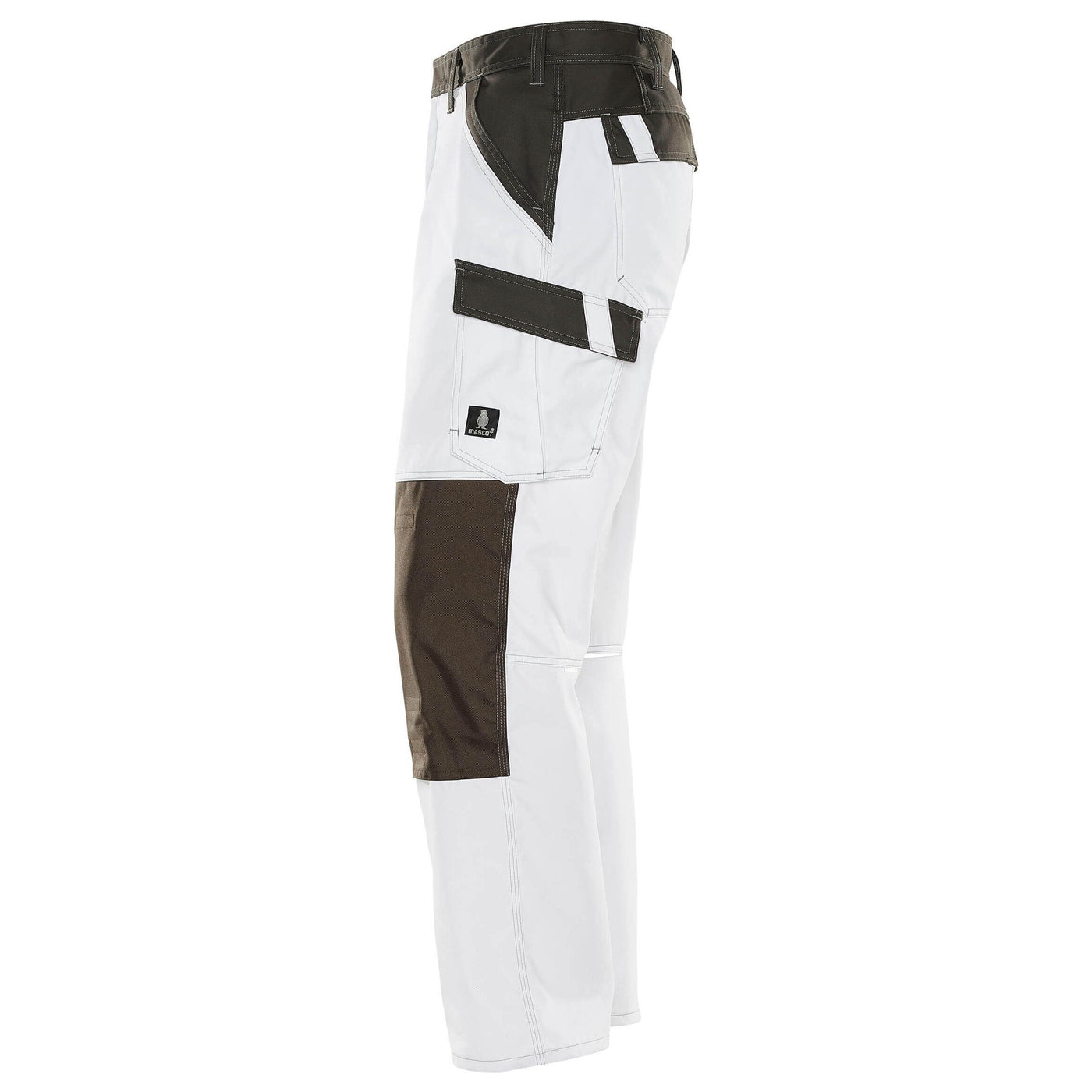 Mascot Temora Work Trousers 15779-330 Right #colour_white-dark-anthracite-grey