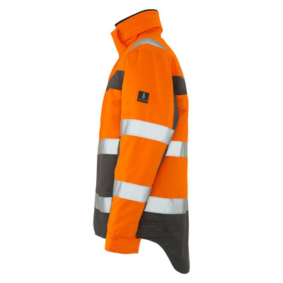 Mascot Teresina Hi-Vis Winter Jacket 07223-880 Right #colour_hi-vis-orange-anthracite-grey
