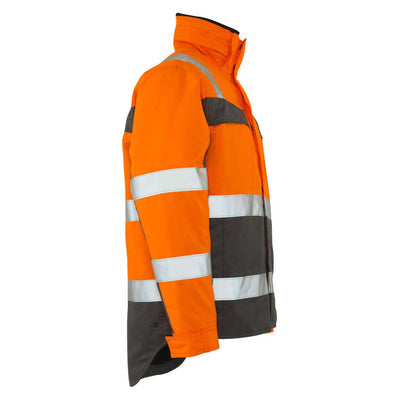 Mascot Teresina Hi-Vis Winter Jacket 07223-880 Left #colour_hi-vis-orange-anthracite-grey