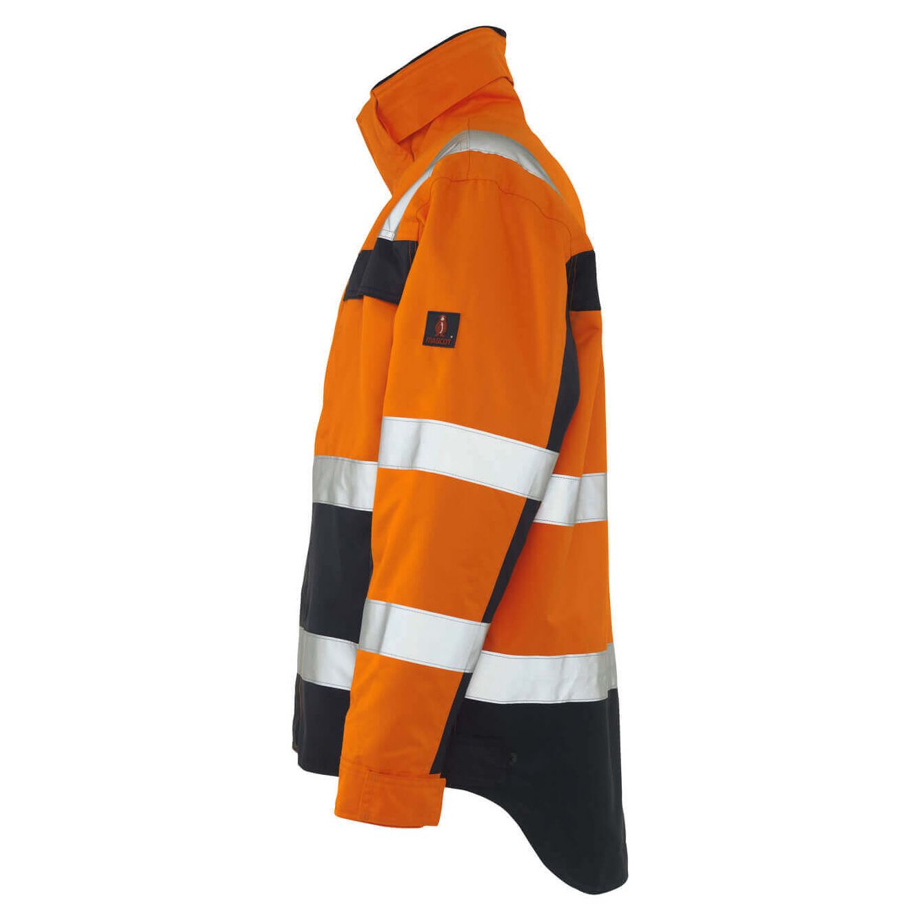 Mascot Teresina Hi-Vis Winter Jacket 07223-880 Right #colour_hi-vis-orange-navy-blue