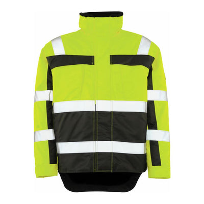 Mascot Teresina Hi-Vis Winter Jacket 07223-880 Front #colour_hi-vis-yellow-anthracite-grey