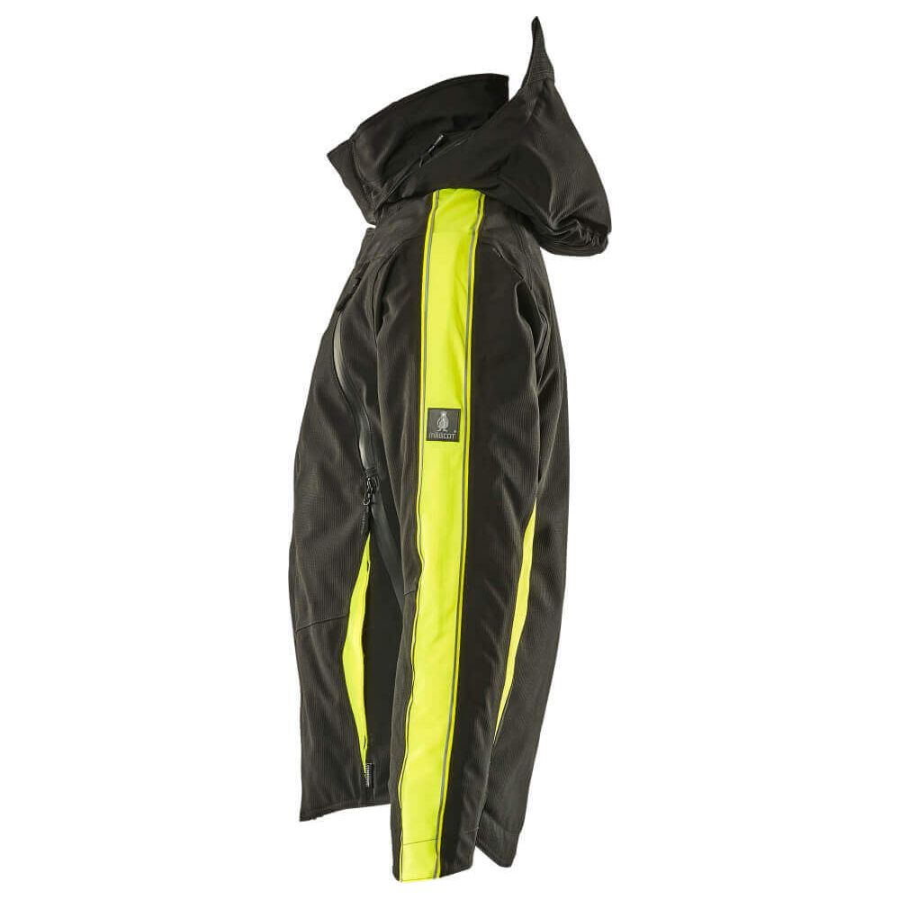 Mascot Tolosa Winter Jacket Breathable-Waterproof 15035-222 Right #colour_black-hi-vis-yellow