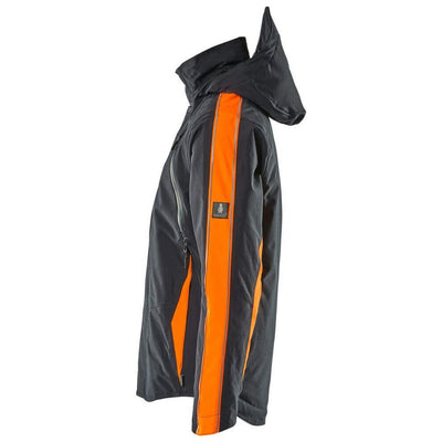 Mascot Tolosa Winter Jacket Breathable-Waterproof 15035-222 Right #colour_dark-navy-blue-hi-vis-orange