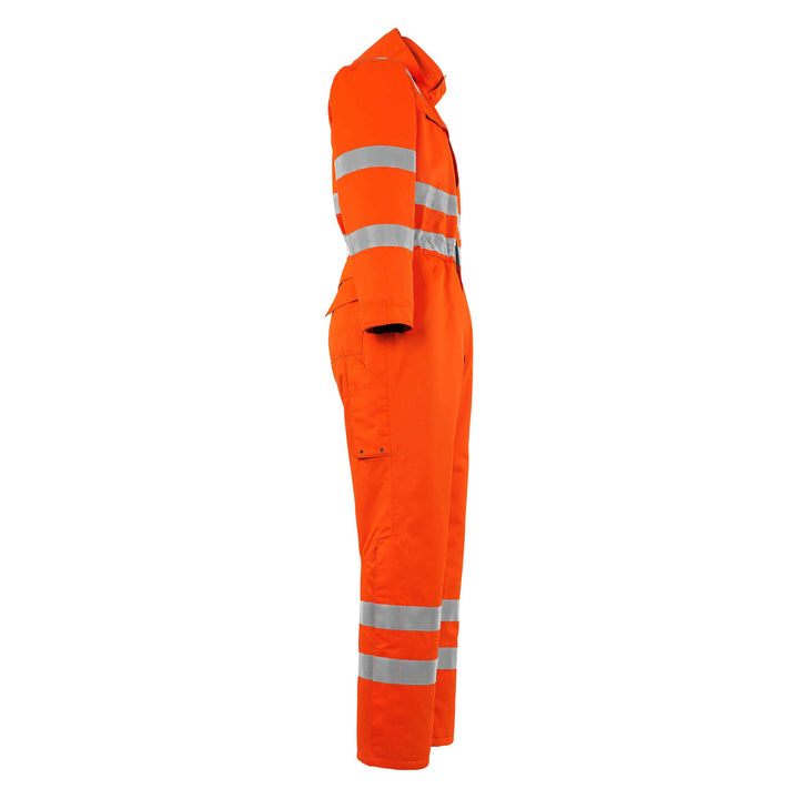 Mascot Tombos Hi-Vis Winter Boilersuit Overall 11119-880 Left #colour_hi-vis-orange