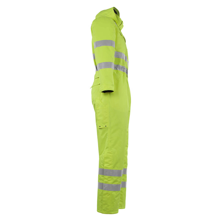 Mascot Tombos Hi-Vis Winter Boilersuit Overall 11119-880 Left #colour_hi-vis-yellow