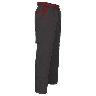 Mascot Torino Work Trousers 00979-430 Left #colour_anthracite-grey-red