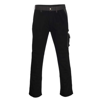 Mascot Torino Work Trousers 00979-430 Front #colour_black-anthracite-grey