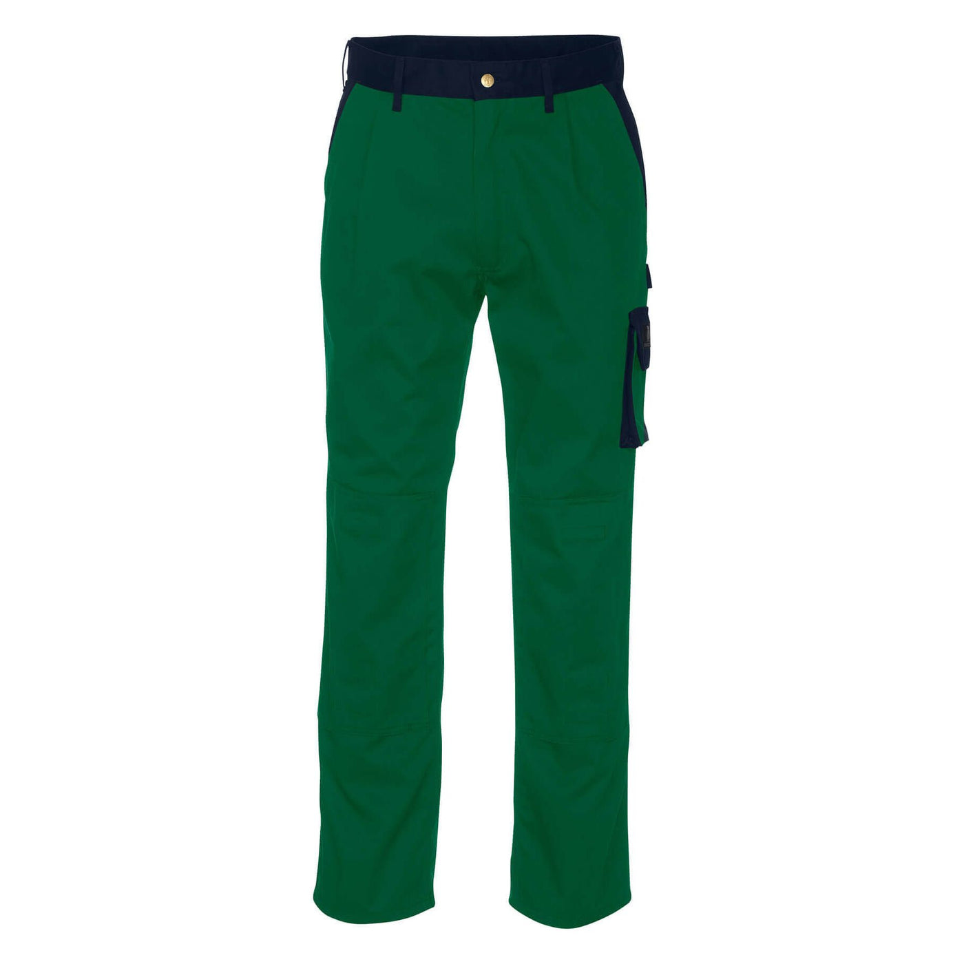 Mascot Torino Work Trousers 00979-430 Front #colour_green-navy-blue