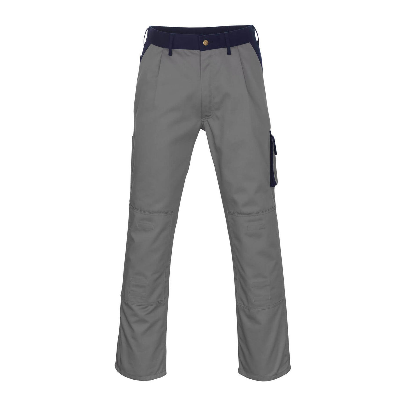 Mascot Torino Work Trousers 00979-430 Front #colour_light-grey-navy-blue