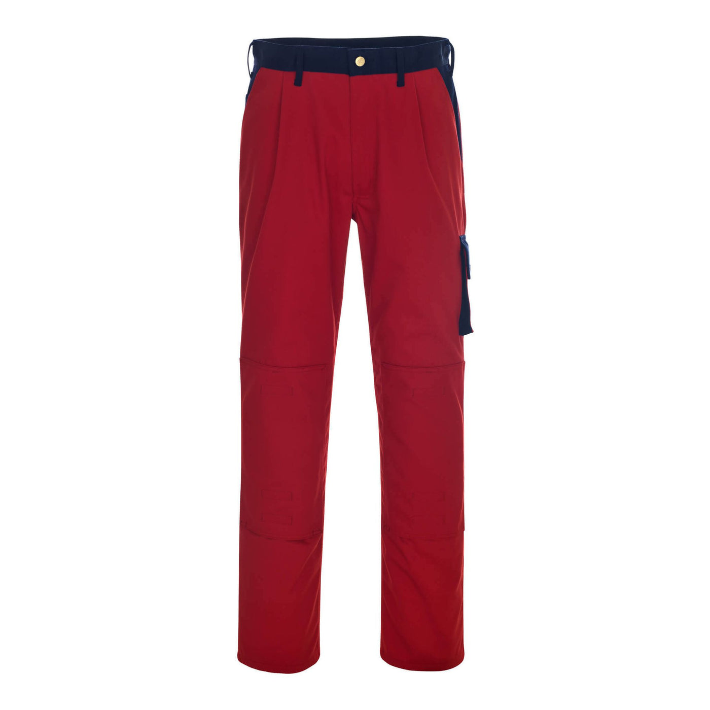 Mascot Torino Work Trousers 00979-430 Front #colour_red-navy-blue