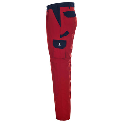 Mascot Torino Work Trousers 00979-430 Right #colour_red-navy-blue