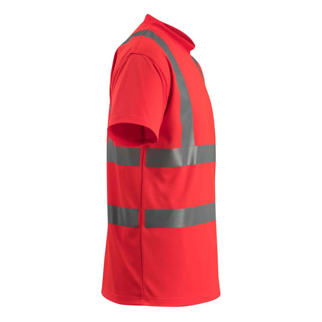 Mascot Townsville Hi-Vis T-shirt 50592-976 Left #colour_hi-vis-red