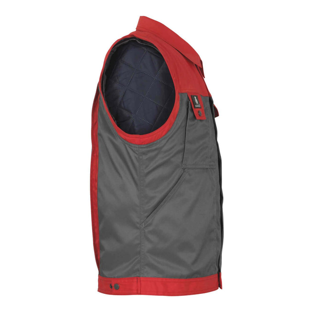 Mascot Trento Winter Gilet 00989-620 Left #colour_anthracite-grey-red