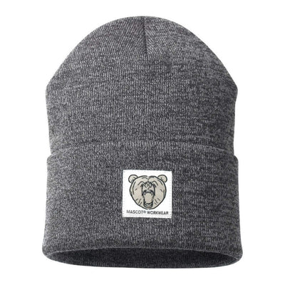 Mascot Tribeca Knitted Hat 50603-974 Front #colour_dark-anthracite-grey-light-grey-flecked