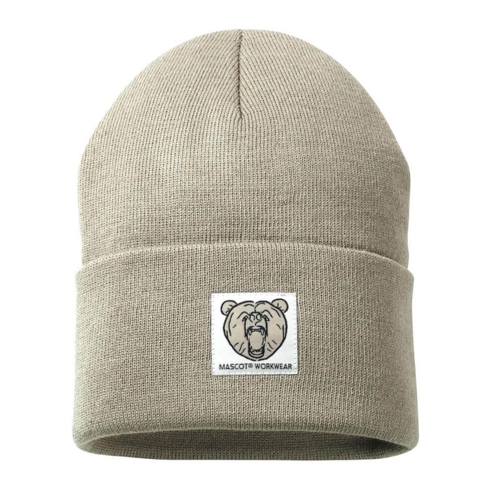 Mascot Tribeca Knitted Hat 50603-974 Front #colour_light-khaki