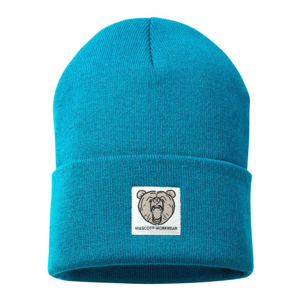 Mascot Tribeca Knitted Hat 50603-974 Front #colour_petroleum