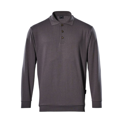 Mascot Trinidad Polo Collar Sweatshirt 00785-280 Front #colour_anthracite-grey