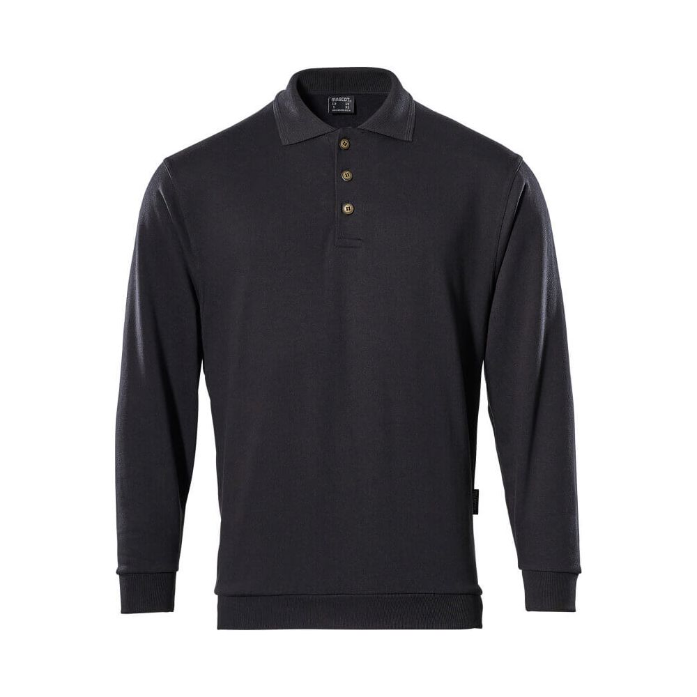 Mascot Trinidad Polo Collar Sweatshirt 00785-280 Front #colour_black