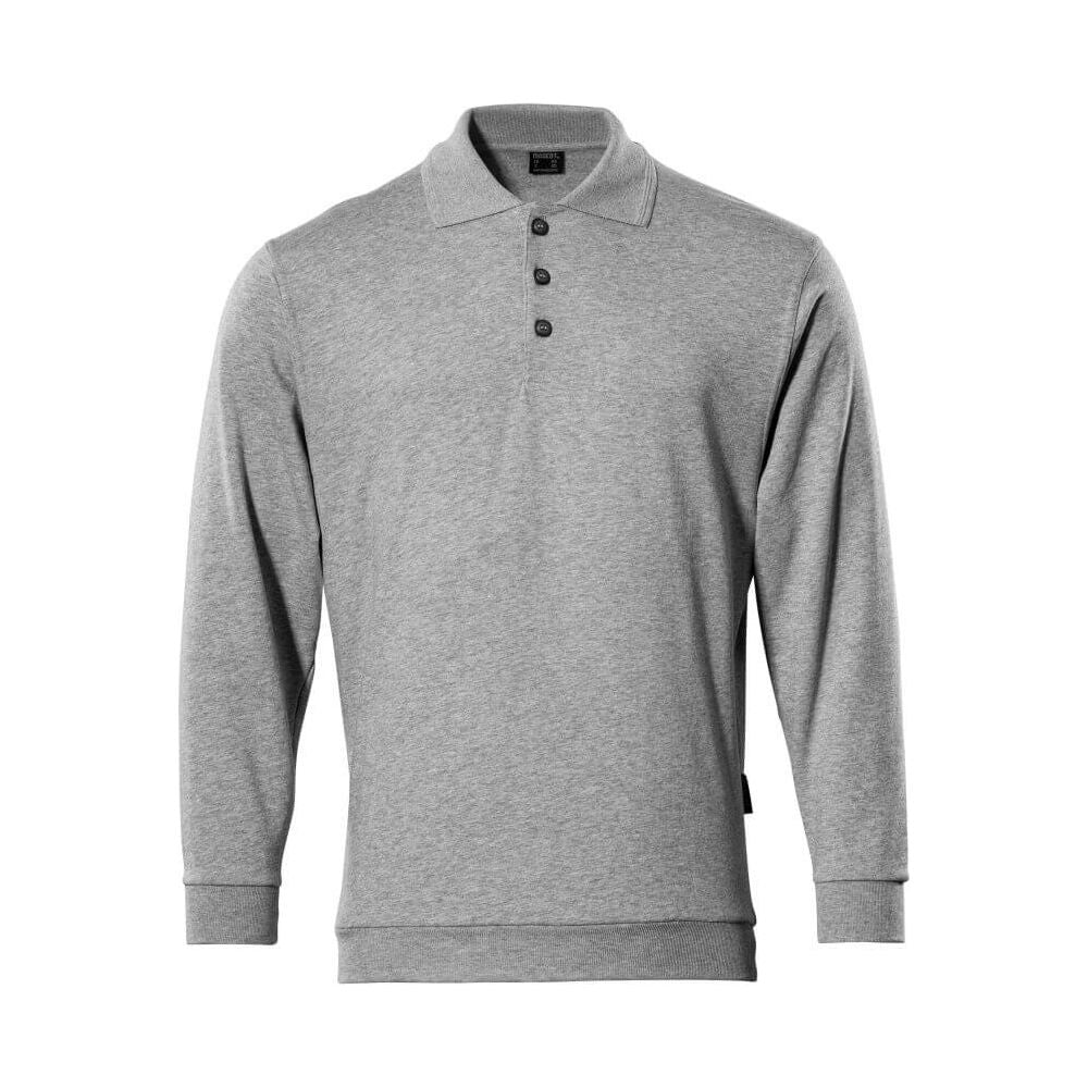 Mascot Trinidad Polo Collar Sweatshirt 00785-280 Front #colour_grey