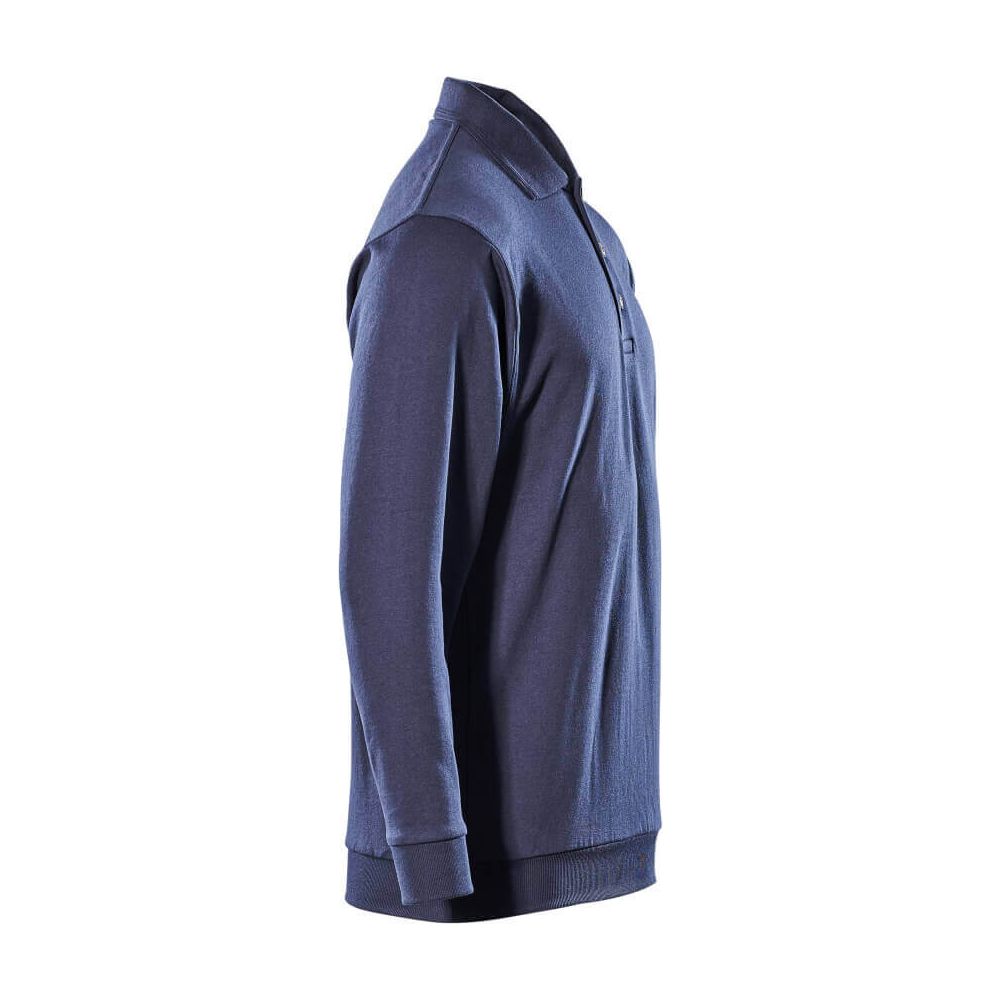 Mascot Trinidad Polo Collar Sweatshirt 00785-280 Left #colour_navy-blue