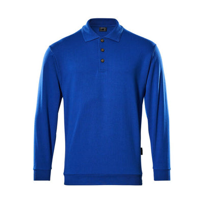 Mascot Trinidad Polo Collar Sweatshirt 00785-280 Front #colour_royal-blue
