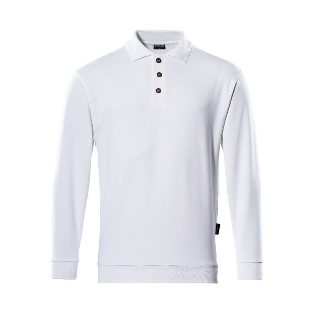 Mascot Trinidad Polo Collar Sweatshirt 00785-280 Front #colour_white