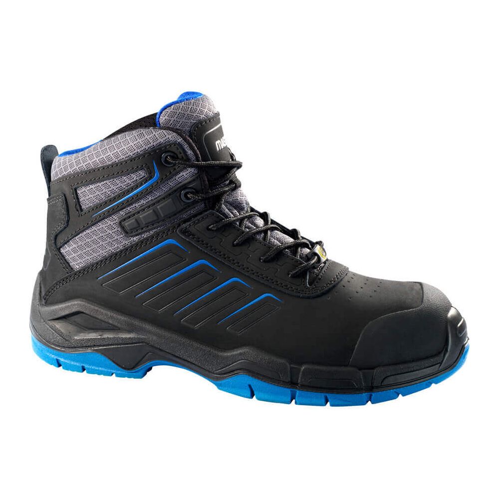Mascot Trivor Safety Boots S3 F0114-937 Front #colour_black-royal-blue