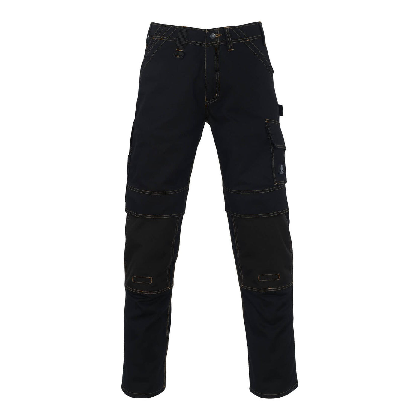 Mascot Trousers Kneepad Pockets 11279-010 Front #colour_black