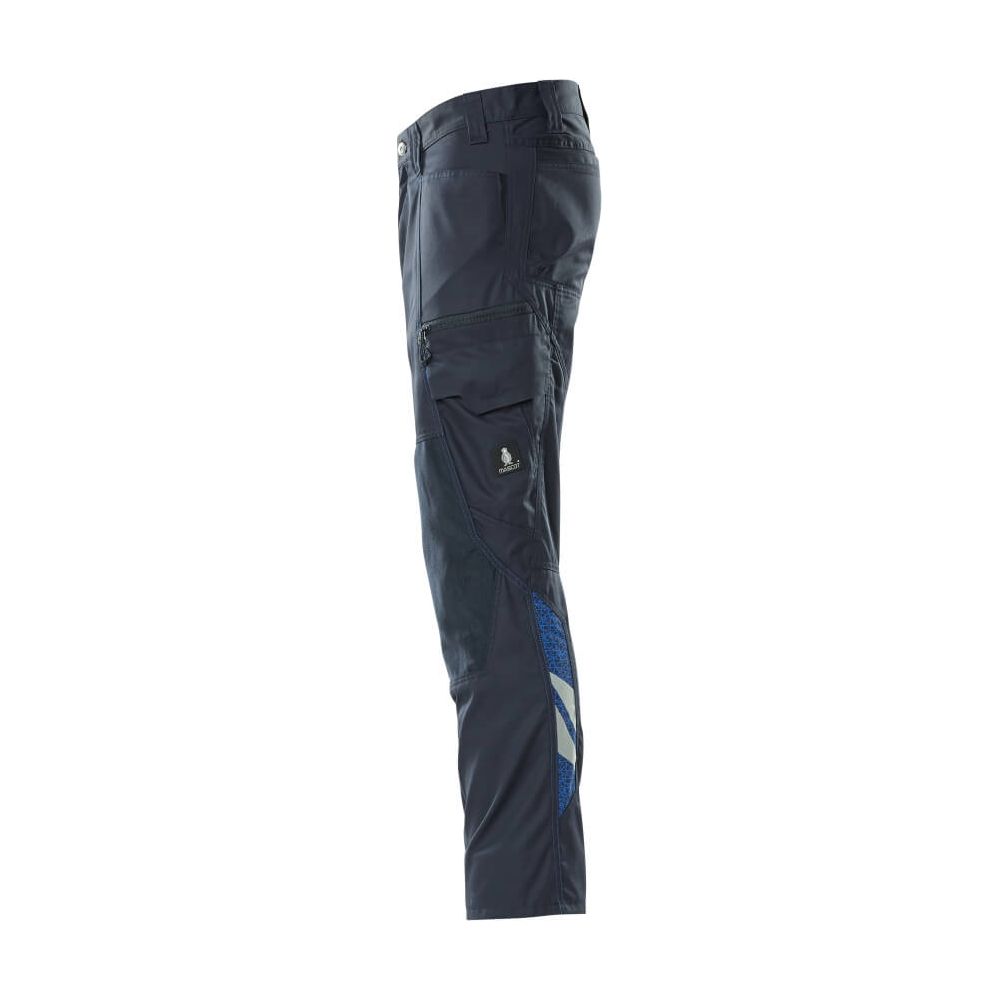 Mascot Trousers Kneepad Pockets 18379-230 Right #colour_dark-navy-blue