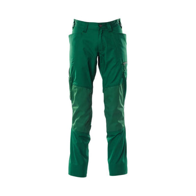 Mascot Trousers Kneepad Pockets 18379-230 Front #colour_green