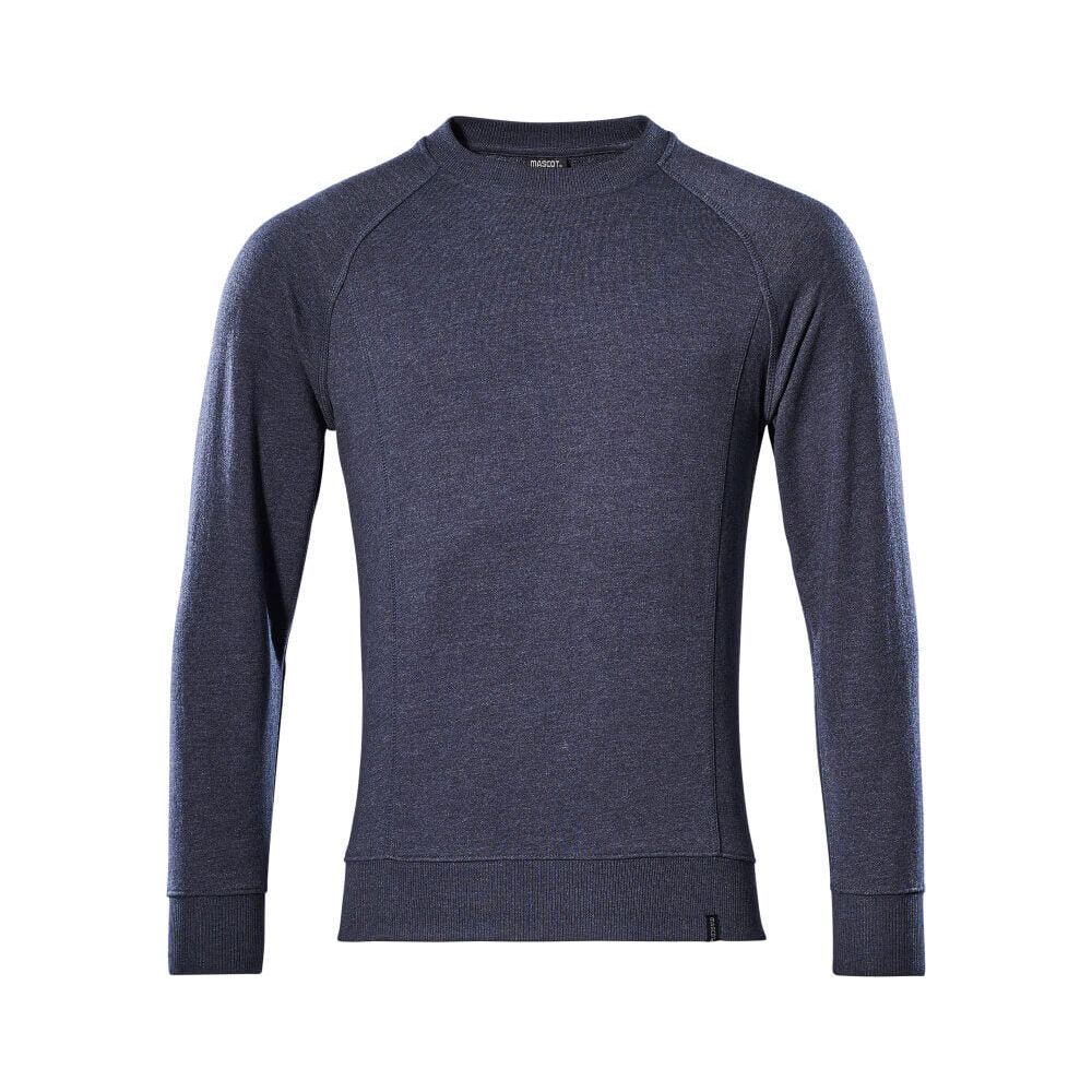 Mascot Tucson Sweatshirt Round-Neck 50204-830 Front #colour_washed-dark-blue-denim