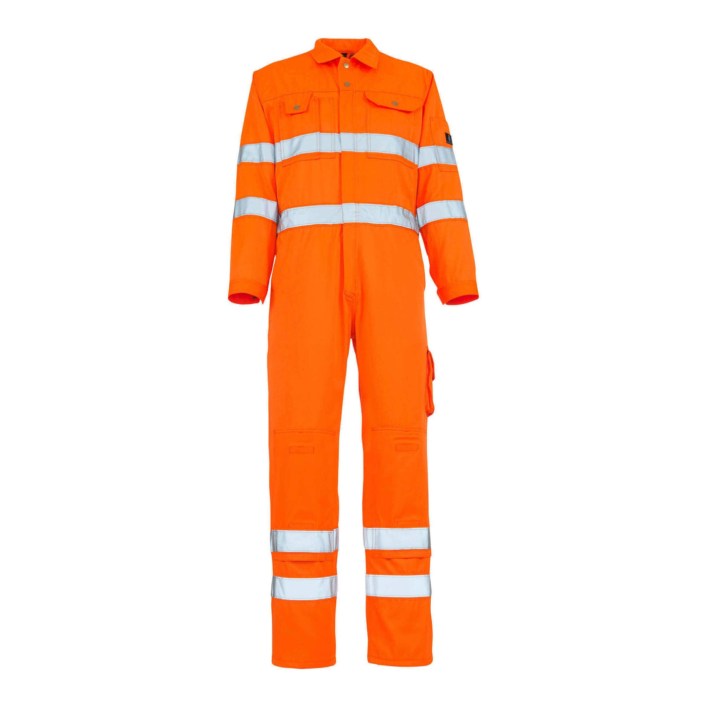 Mascot Utah Hi-Vis Boilersuit Overall 00419-860 Front #colour_hi-vis-orange