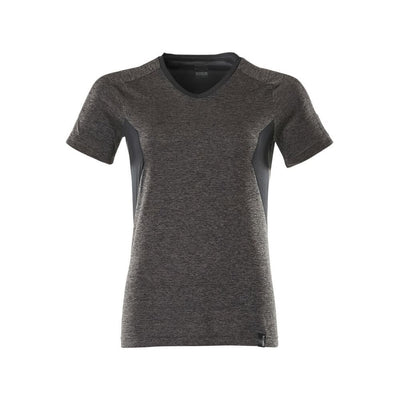 Mascot V-neck T-shirt 18092-801 Front #colour_dark-anthracite-grey-black