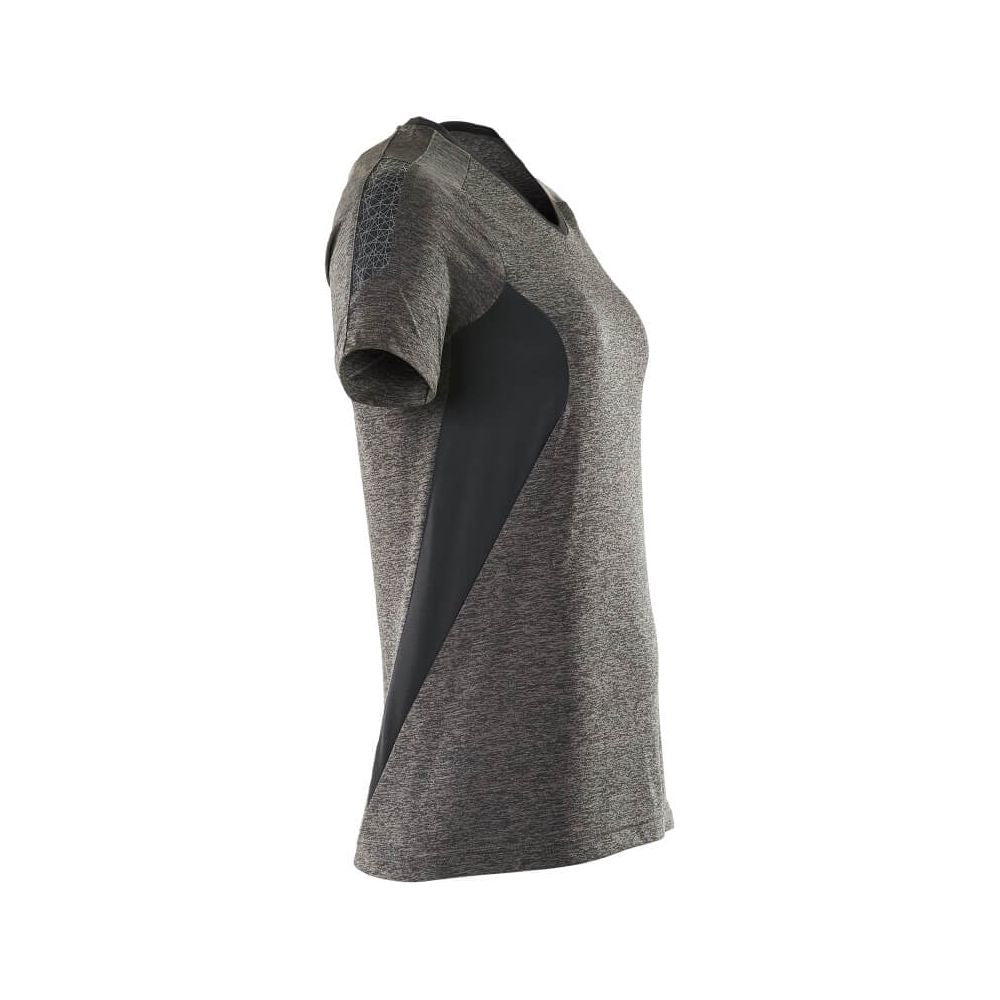 Mascot V-neck T-shirt 18092-801 Left #colour_dark-anthracite-grey-black
