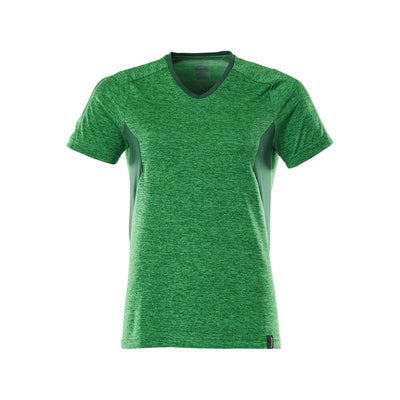 Mascot V-neck T-shirt 18092-801 Front #colour_grass-green-green