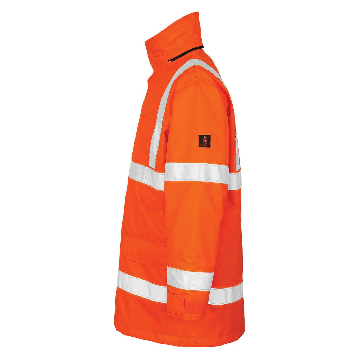 Mascot Vancouver Hi-Vis Parka Jacket 07930-880 Right #colour_hi-vis-orange