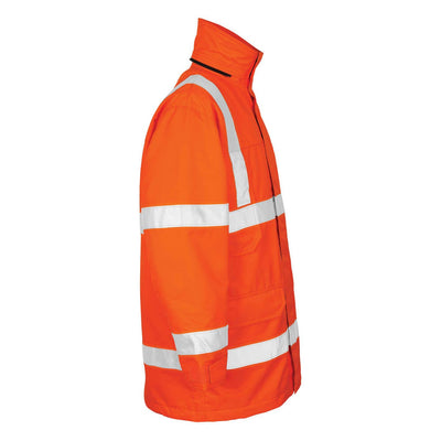 Mascot Vancouver Hi-Vis Parka Jacket 07930-880 Left #colour_hi-vis-orange