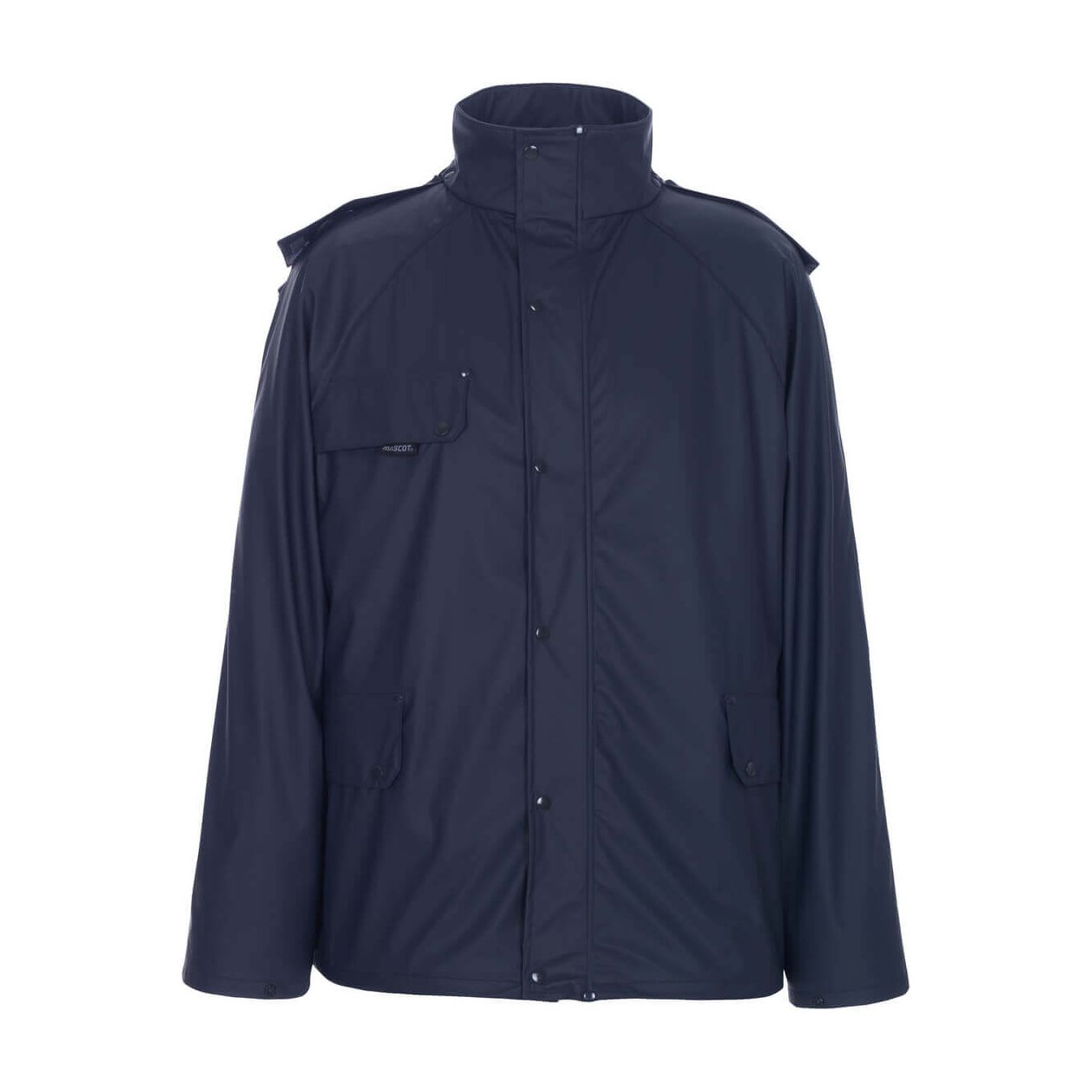Mascot Waterford Waterproof Rain Jacket 07060-028 Front #colour_navy-blue