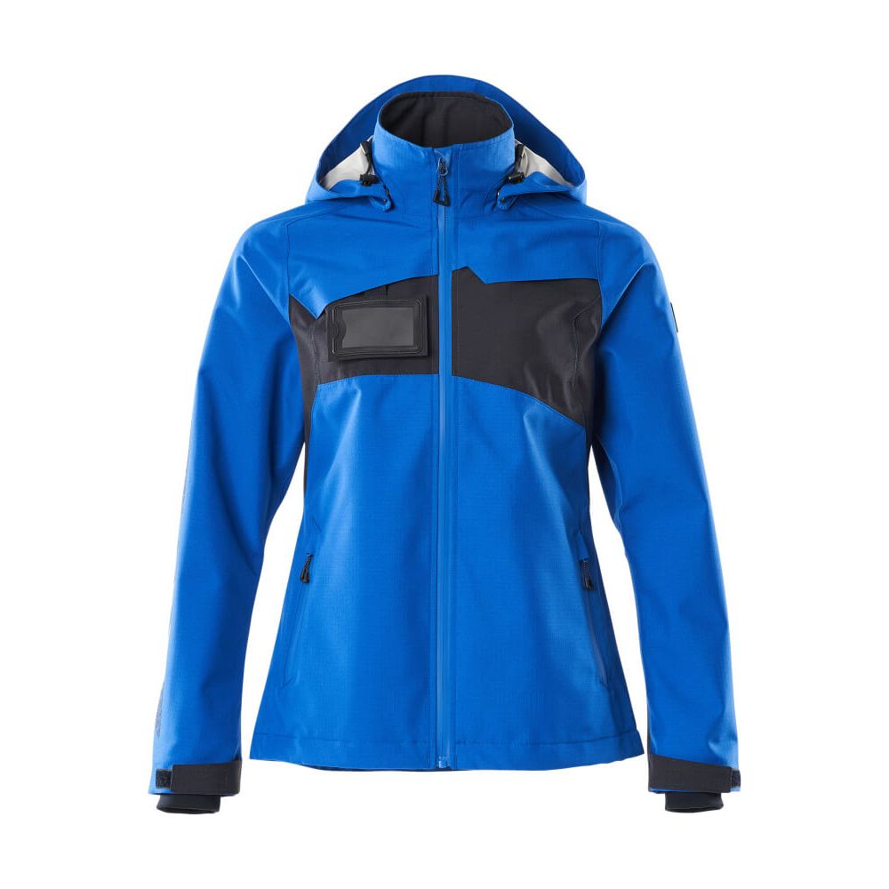 Mascot Waterproof Outer-Shell Jacket 18311-231 Front #colour_azure-blue-dark-navy-blue