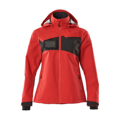 Mascot Waterproof Outer-Shell Jacket 18311-231 Front #colour_traffic-red-black