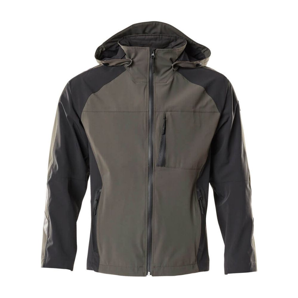 Mascot Waterproof Shell Jacket 18601-411 Front #colour_dark-anthracite-grey-black