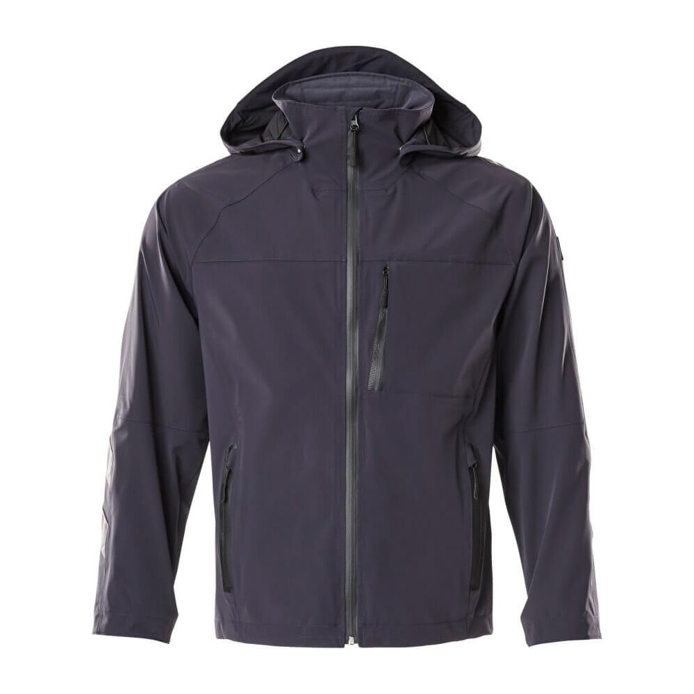 Mascot Waterproof Shell Jacket 18601-411 Front #colour_dark-navy-blue