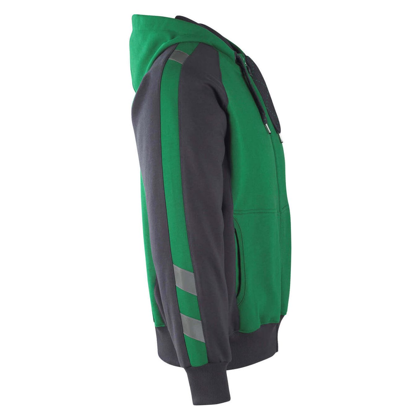 Mascot Wiesbaden Zip-Up Hoodie Jumper 50566-963 Left #colour_green-black